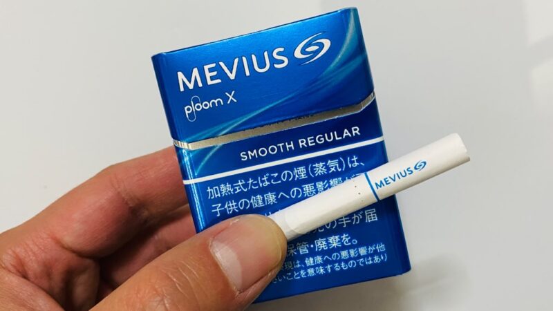 メビウス スムースレギュラー プルームX用のパッケージとスティック