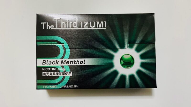 The Third IZUMI ブラックメンソールのパッケージ
