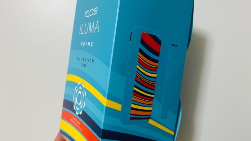 アイコスイルマプライム WE 2023 モデルのパッケージ