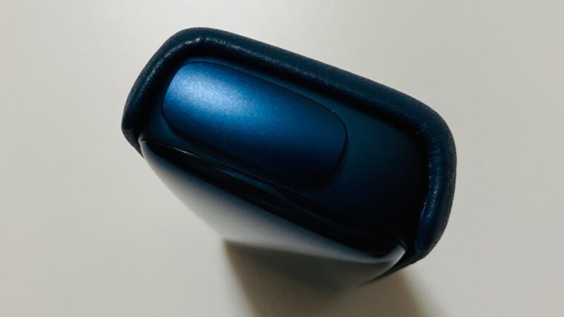 プルームX純正レザーバックカバーのブルー