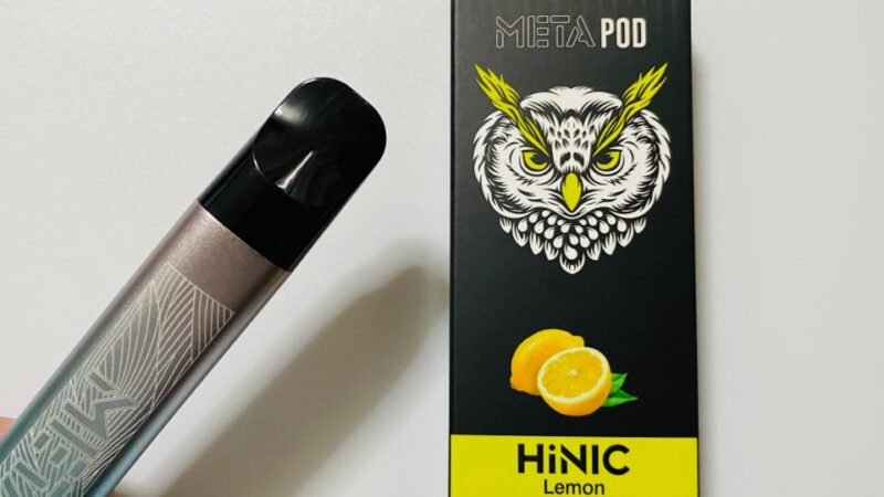 HiLIQ META本体とHiNICレモンのパッケージ