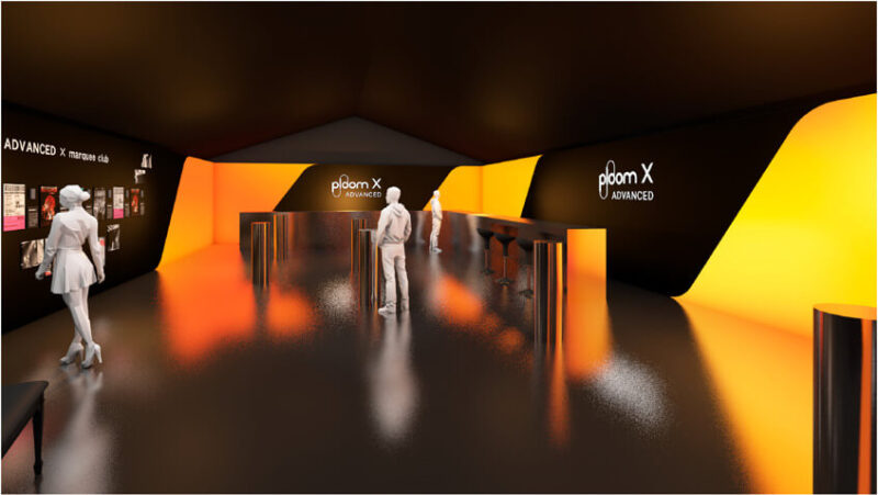 プルームXアドバンスドの特設喫煙ブース