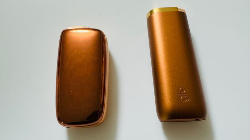 プルームXアドバンスドのブロンズグレイズとグローハイパープロのアーバンブロンズ