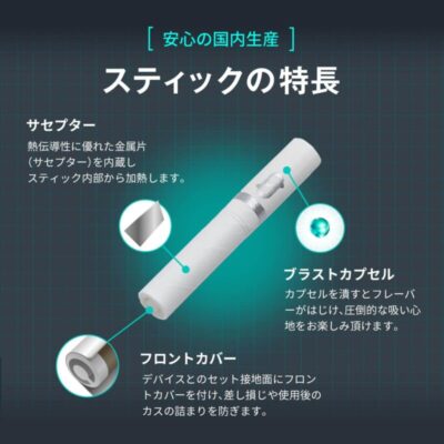 ニコレスニルのスティック特徴