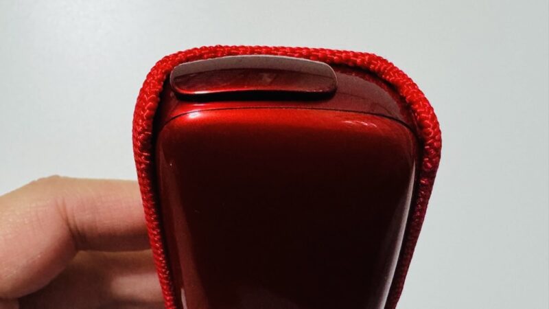 オライトレッドのファブリック・バックカバー