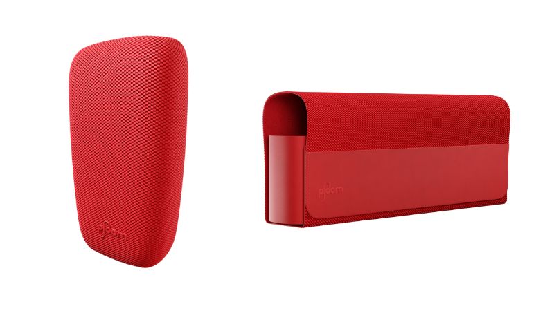 ファブリック・バックカバーとファブリック・キャリーケースのオライトレッド