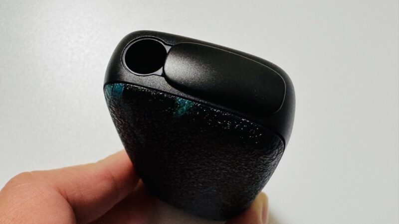 プルームXアドバンスド ストライプブルーの実機上部