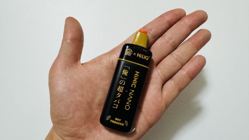 手のひらに乗せた俺の超HiNIC NANOのデバイス