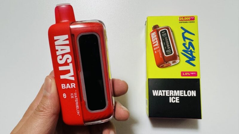 NASTY BAR 20000 スイカアイスのデバイスとパッケージ