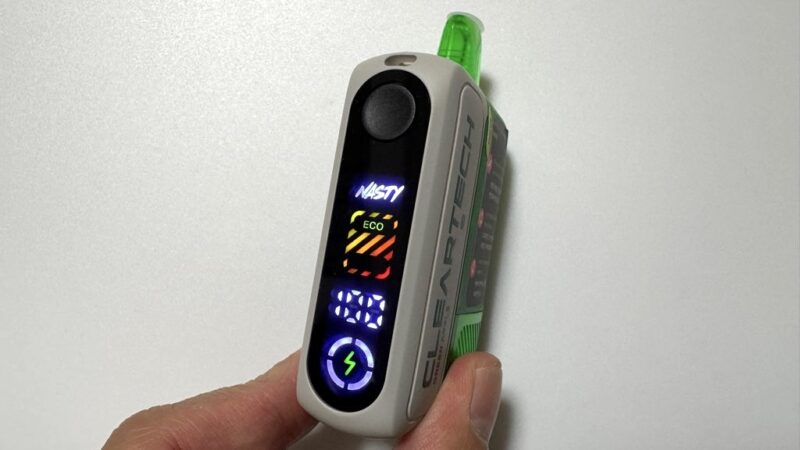 NASTY BAR CLEAR 30000のデバイス側面