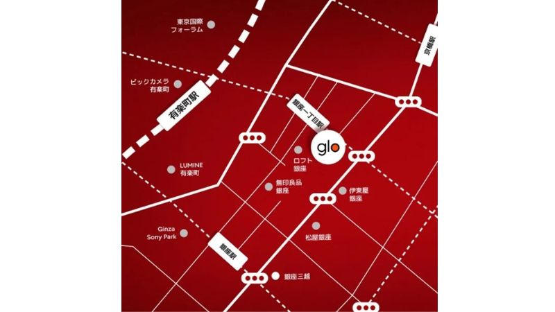 グローストア銀座2階のグローラウンジ