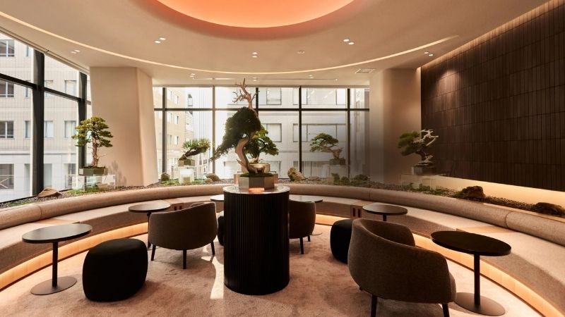 グローストア銀座2階のグローラウンジ