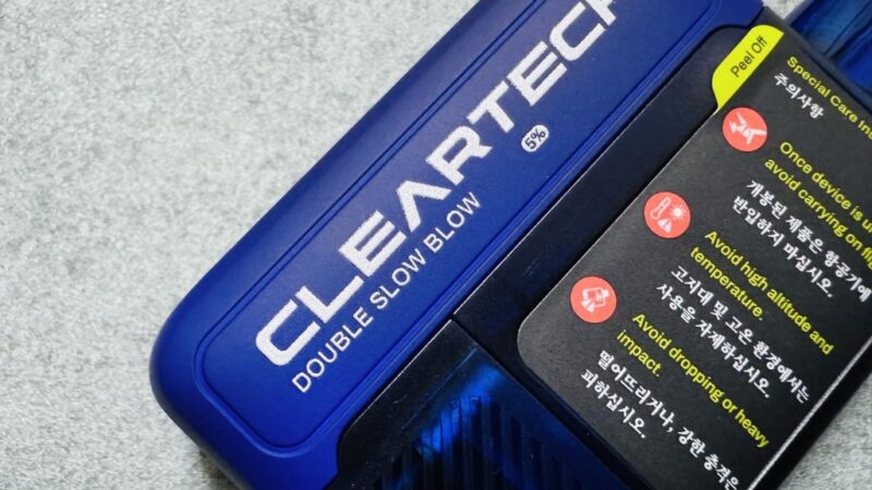 NASTY BAR CLEAR X キック上のデバイス表記