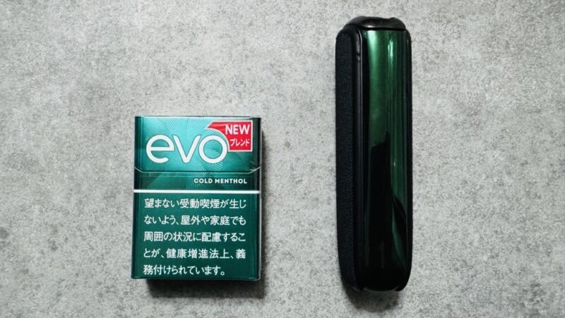 リニューアル版エボコールドメンソールとプルームオーラ