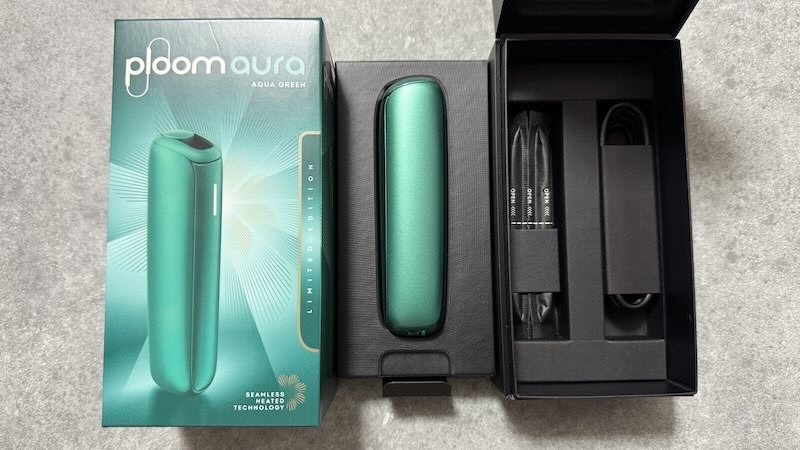 プルームオーラ アクアグリーンのセット内容