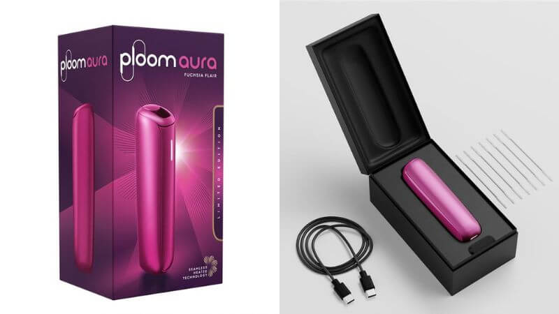 プルームオーラ フューシャフレアのパッケージとセット内容