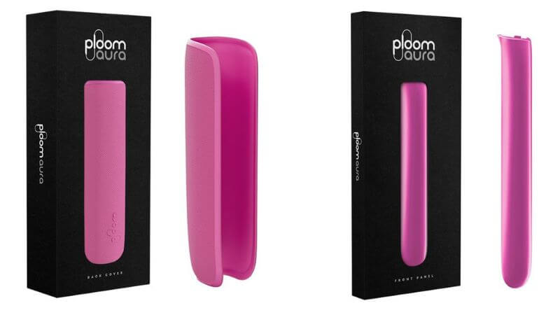 フューシャフレアのファブリックバックカバーとフロントパネル