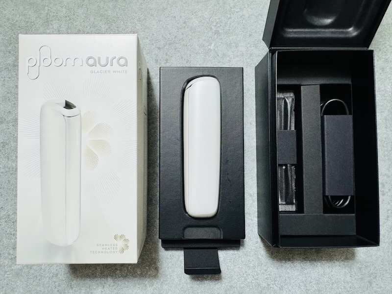 プルームオーラ グレイシャーホワイトのセット内容