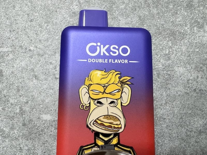 OKSO Double Flavor 60000のデバイス正面ブランドキャラクター