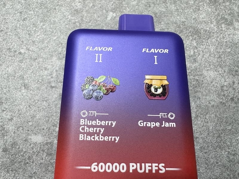 OKSO Double Flavor 60000のグレープジャム＆ブルーベリーミックス